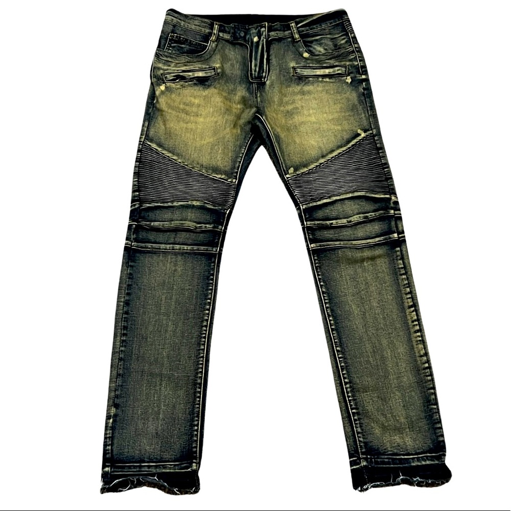 Balmain biker denim